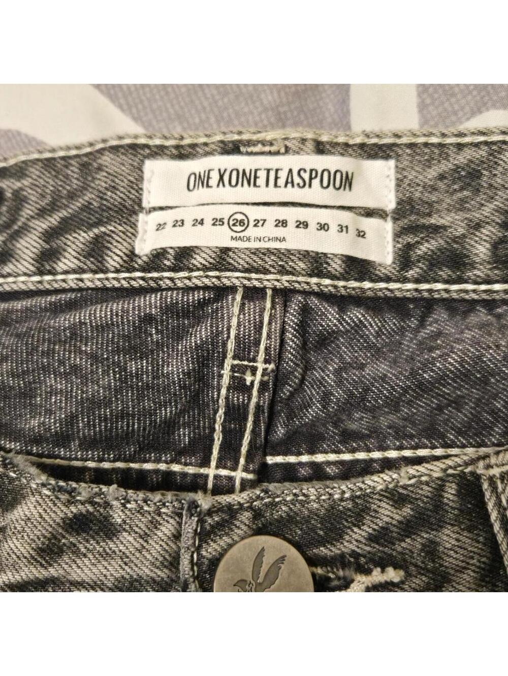 OneTeaspoon Women's Grey and Black Jeans